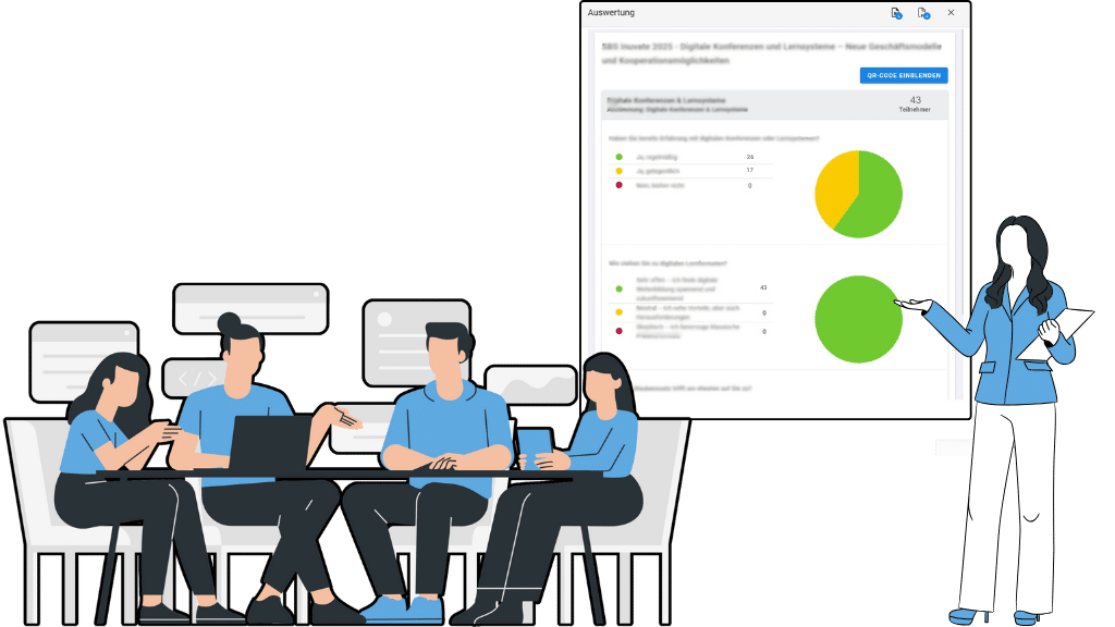 Echtzeit Ergebnisse bei Abstimmungen