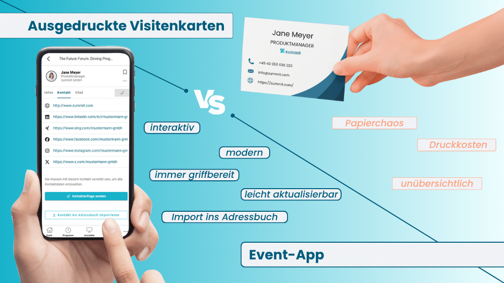 Vorteile digitaler Visitenkarten